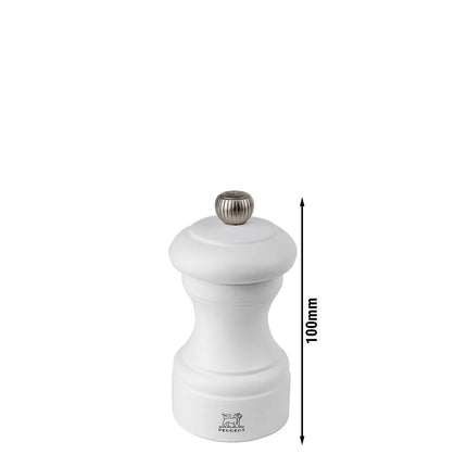 (6 pieces) PEUGEOT | BISTRO - Salt Mill - Matte White - Height: 100mm