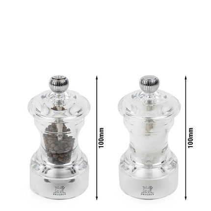 (6 pieces) PEUGEOT | BISTRO - Salt & Pepper Mill - Acrylic - Height: 100mm