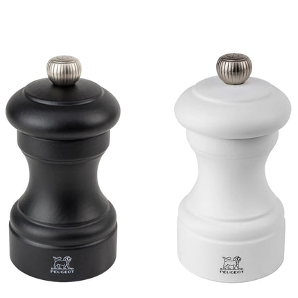 (6 pieces) PEUGEOT | BISTRO - Salt & Pepper Mill - Black & White - Height: 100mm