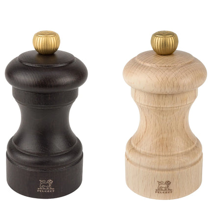 (6 pieces) PEUGEOT | BISTRO - Salt & Pepper Mill - Chocolate & Natural - Height: 100mm