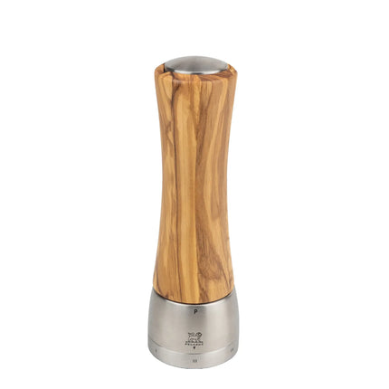 (6 pieces) PEUGEOT | DAMAN-MADRAS - Pepper Mill - u'Select - Olive Wood - Height: 210mm