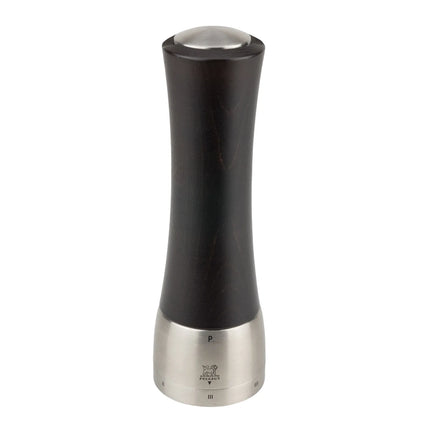 (6 pieces) PEUGEOT | DAMAN-MADRAS - Pepper Mill - u'Select - Stainless Steel/Chocolate - Height: 210mm