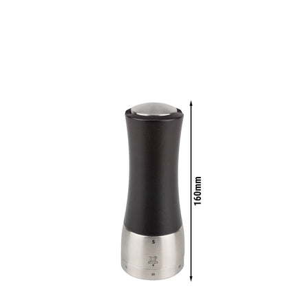 (6 pieces) PEUGEOT | DAMAN-MADRAS - Salt Mill - u'Select Z - Stainless Steel/Chocolate - Height: 160mm