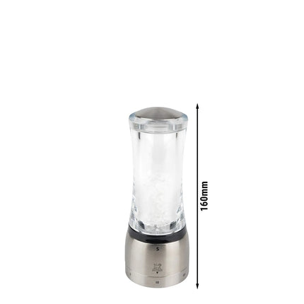 (6 pieces) PEUGEOT | DAMAN - Salt Mill - u'Select Z - Stainless Steel/Acrylic - Height: 160mm
