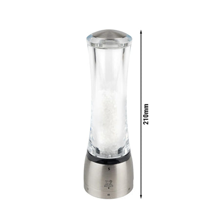 (6 pieces) PEUGEOT | DAMAN - Salt Mill - u'Select Z - Stainless Steel/Acrylic - Height: 210mm