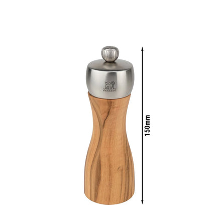 (6 pieces) PEUGEOT | FIDJI - Pepper Mill - Olive Wood - Height: 150mm
