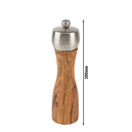 (6 pieces) PEUGEOT | FIDJI - Pepper Mill - Olive Wood - Height: 200mm