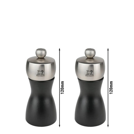 (6 pieces) PEUGEOT | FIDJI - Salt & Pepper Mill - Matte Black - Height: 120mm