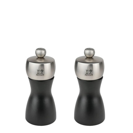 (6 pieces) PEUGEOT | FIDJI - Salt & Pepper Mill - Matte Black - Height: 120mm