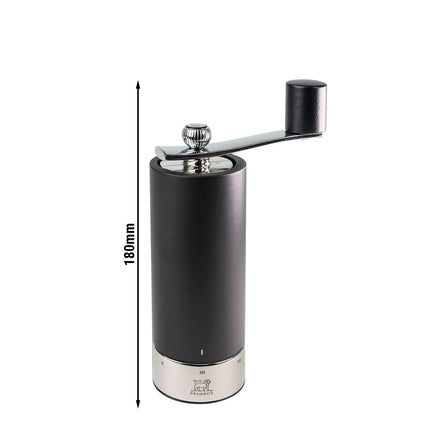 (6 pieces) PEUGEOT | ISEN - Pepper Mill - u'Select - Matte Black - Height: 180mm