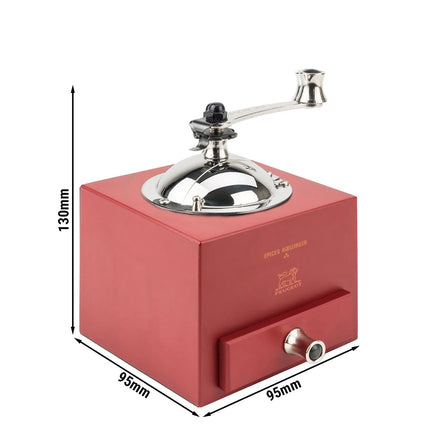 (6 pieces) PEUGEOT | LE MOULIN D'OLIVIER ROELLINGER - Pepper/Spice Mill - Chili Red - Height: 130mm