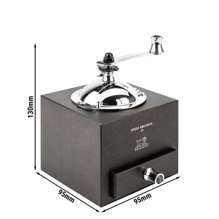(6 pieces) PEUGEOT | LE MOULIN D'OLIVIER ROELLINGER - Pepper/Spice Mill - Chocolate - Height: 130mm