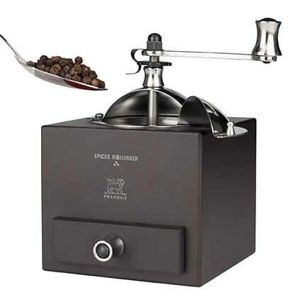 (6 pieces) PEUGEOT | LE MOULIN D'OLIVIER ROELLINGER - Pepper/Spice Mill - Chocolate - Height: 130mm