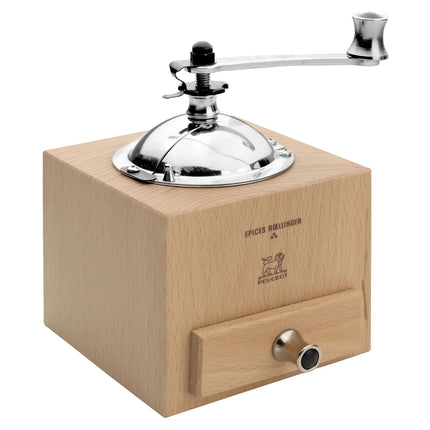 (6 pieces) PEUGEOT | LE MOULIN D'OLIVIER ROELLINGER - Pepper/Spice Mill - Natural - Height: 130mm