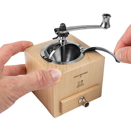 (6 pieces) PEUGEOT | LE MOULIN D'OLIVIER ROELLINGER - Pepper/Spice Mill - Natural - Height: 130mm