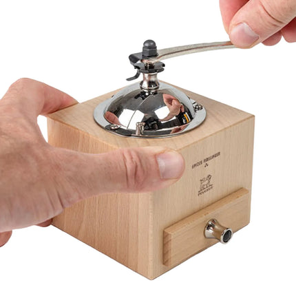 (6 pieces) PEUGEOT | LE MOULIN D'OLIVIER ROELLINGER - Pepper/Spice Mill - Natural - Height: 130mm