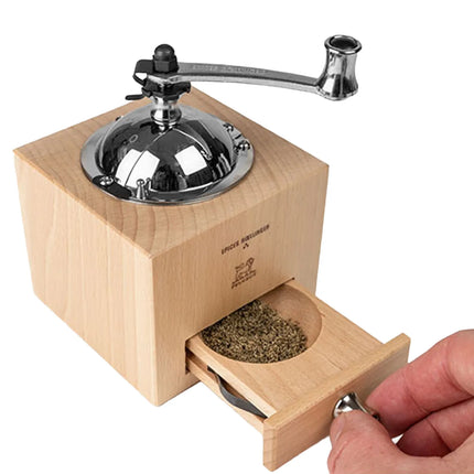 (6 pieces) PEUGEOT | LE MOULIN D'OLIVIER ROELLINGER - Pepper/Spice Mill - Natural - Height: 130mm