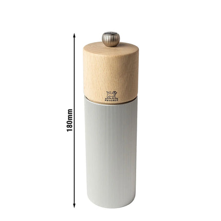 (6 pieces) PEUGEOT | LINE - Pepper Mill - Aluminium/Natural - Height: 180mm