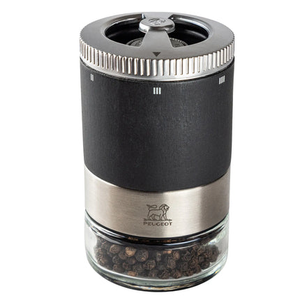 (6 pieces) PEUGEOT | MAESTRO - Pepper Bar - u'Select - Graphite - Height: 110mm - incl. three premium pepper jars