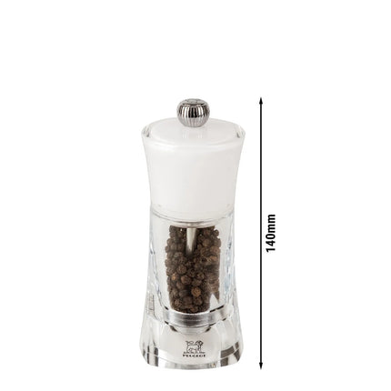 (6 pieces) PEUGEOT | MOLÈNE - Pepper Mill - White - Height: 140mm