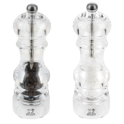 (6 pieces) PEUGEOT | NANCY - Salt & Pepper Mill - Acrylic - Height: 180mm