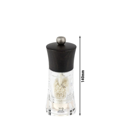 (6 pieces) PEUGEOT | OLÉRON - Moist Salt Mill - Chocolate Acrylic - Height: 140mm