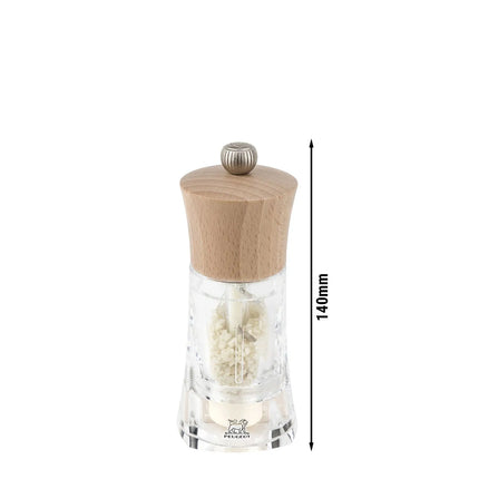 (6 pieces) PEUGEOT | OLÉRON - Moist Salt Mill - Natural Acrylic - Height: 140mm