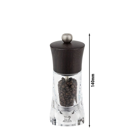 (6 pieces) PEUGEOT | OLÉRON - Pepper Mill - Chocolate Acrylic - Height: 140mm