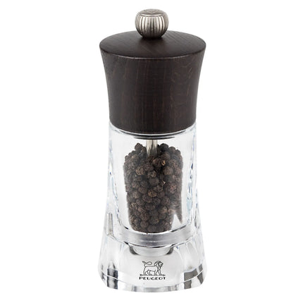 (6 pieces) PEUGEOT | OLÉRON - Pepper Mill - Chocolate Acrylic - Height: 140mm