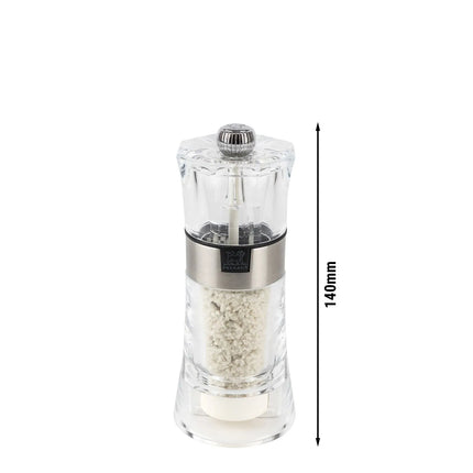 (6 pieces) PEUGEOT | OSLO - Moist Salt Mill - Acrylic/Stainless Steel - Height: 140mm