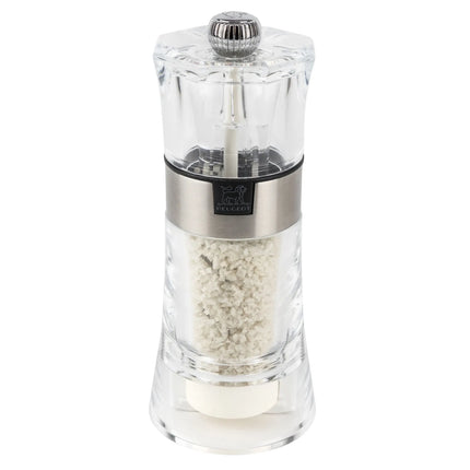 (6 pieces) PEUGEOT | OSLO - Moist Salt Mill - Acrylic/Stainless Steel - Height: 140mm
