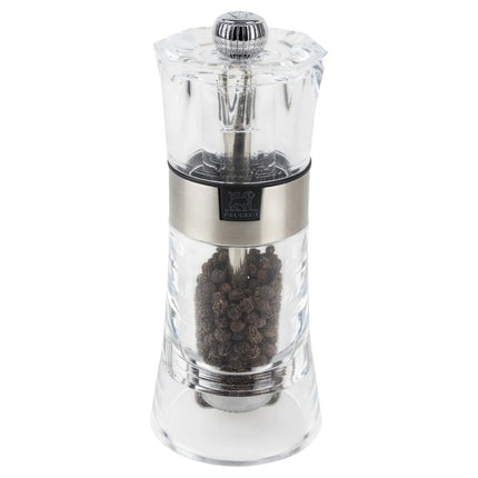 (6 pieces) PEUGEOT | OSLO - Pepper Mill - Acrylic/Stainless Steel - Height: 140mm
