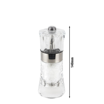 (6 pieces) PEUGEOT | OSLO - Salt Mill - Acrylic/Stainless Steel - Height: 140mm