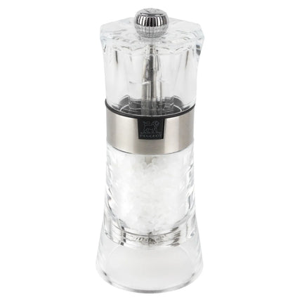 (6 pieces) PEUGEOT | OSLO - Salt Mill - Acrylic/Stainless Steel - Height: 140mm