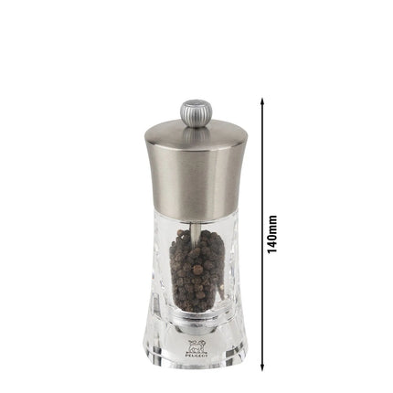 (6 pieces) PEUGEOT | OUESSANT - Pepper Mill - Acrylic/Stainless Steel - Height: 140mm