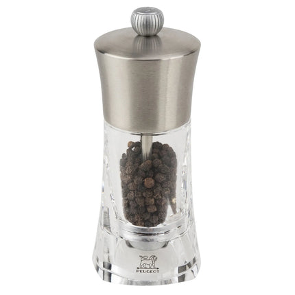 (6 pieces) PEUGEOT | OUESSANT - Pepper Mill - Acrylic/Stainless Steel - Height: 140mm