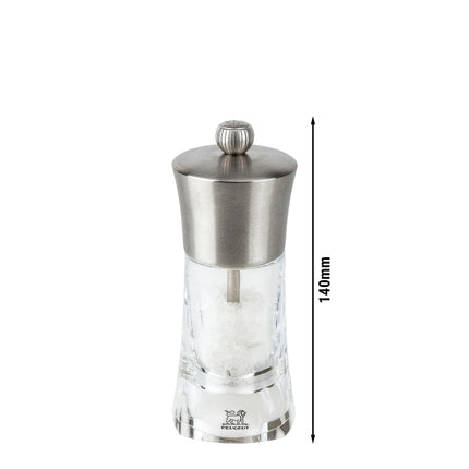 (6 pieces) PEUGEOT | OUESSANT - Salt Mill - Acrylic/Stainless Steel - Height: 140mm