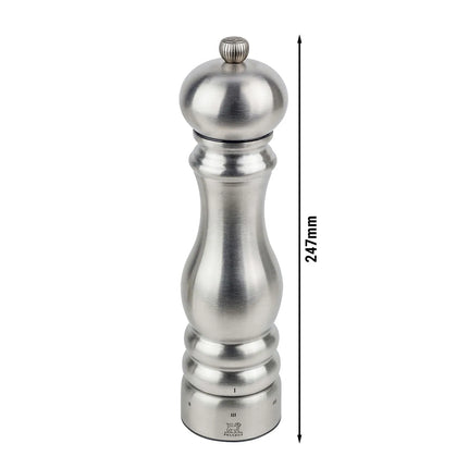 (6 pieces) PEUGEOT | PARIS CHEF - Pepper Mill - u'Select - Stainless Steel - Height: 220mm