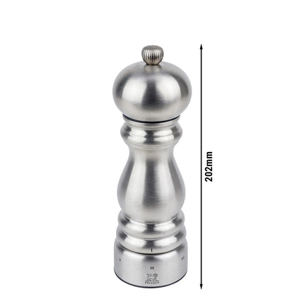 (6 pieces) PEUGEOT | PARIS CHEF - Pepper Mill - u'Select - Stainless Steel - Height: 180mm