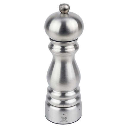 (6 pieces) PEUGEOT | PARIS CHEF - Pepper Mill - u'Select - Stainless Steel - Height: 180mm