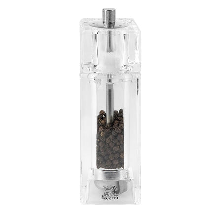 (6 pieces) PEUGEOT | Pontarlier 5.1 cm-1 Pepper Mill & Salt Shaker – Clear - Acrylic - 150 mm