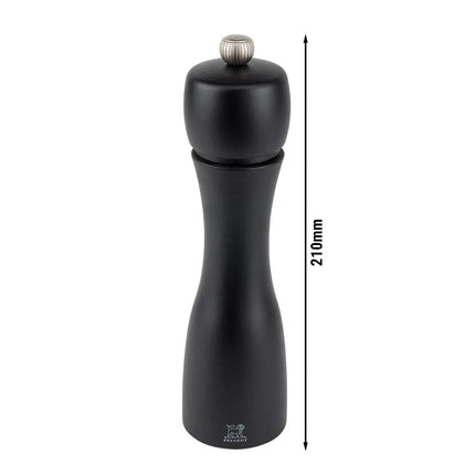 (6 pieces) PEUGEOT | TAHITI - Pepper Mill - Matte Black - Height: 200mm