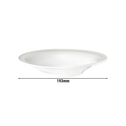 (6 pieces) SELT MANN WEIDEN | Porcelain Salad Plate 19cm – Pearl Grey - Dishwasher/Microwave Safe