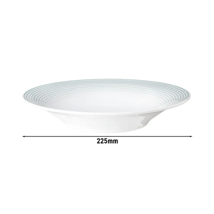 (6 pieces) SELTMANN WEIDEN | Blues Deep Soup Plate – Ø 230 mm - Arctic Blue - Porcelain
