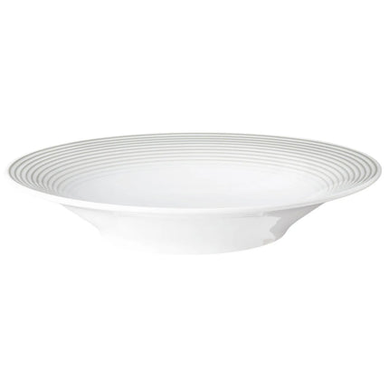 (6 pieces) SELTMANN WEIDEN | Blues Deep Soup Plate – Ø 230 mm - Pearl Grey - Porcelain