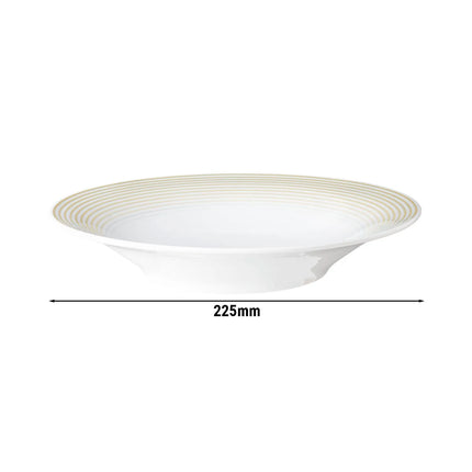 (6 pieces) SELTMANN WEIDEN | Blues Deep Soup Plate – Ø 230 mm - Sand Beige - Porcelain