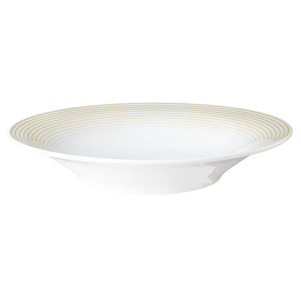 (6 pieces) SELTMANN WEIDEN | Blues Deep Soup Plate – Ø 230 mm - Sand Beige - Porcelain
