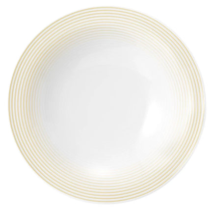 (6 pieces) SELTMANN WEIDEN | Blues Deep Soup Plate – Ø 230 mm - Sand Beige - Porcelain