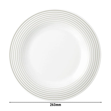 (6 pieces) SELTMANN WEIDEN | Blues Pearl Grey Side Plates – Flat – Pearl Grey Porcelain – Oven & Microwave-safe