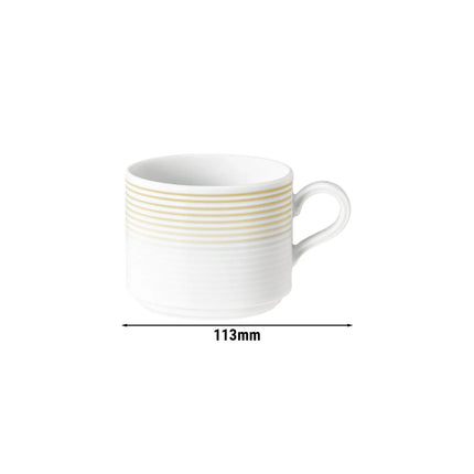 (6 pieces) SELTMANN WEIDEN | Blues Porcelain Coffee Cups – 250 ml - Sand Beige